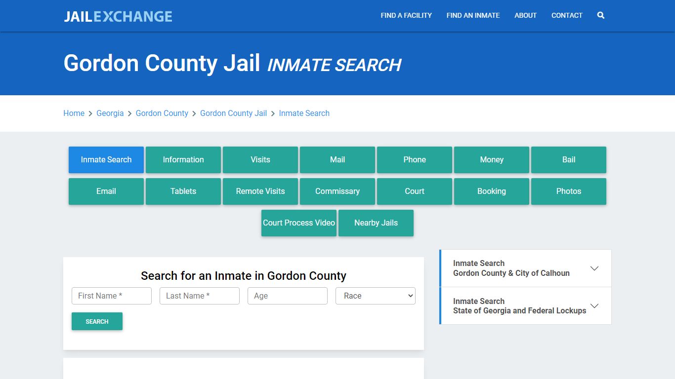 Gordon County Jail, GA Inmate Search: Roster & Mugshots